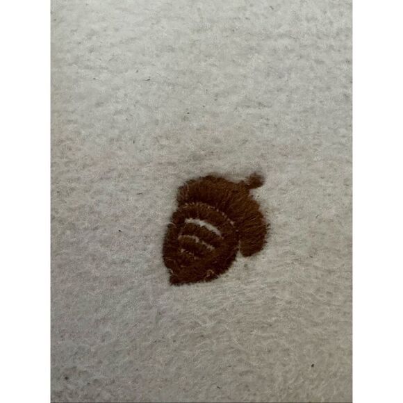 Acorn Patterned Moccasin Slipper Size 9 1/2-10 1/2 - Picture 10 of 12